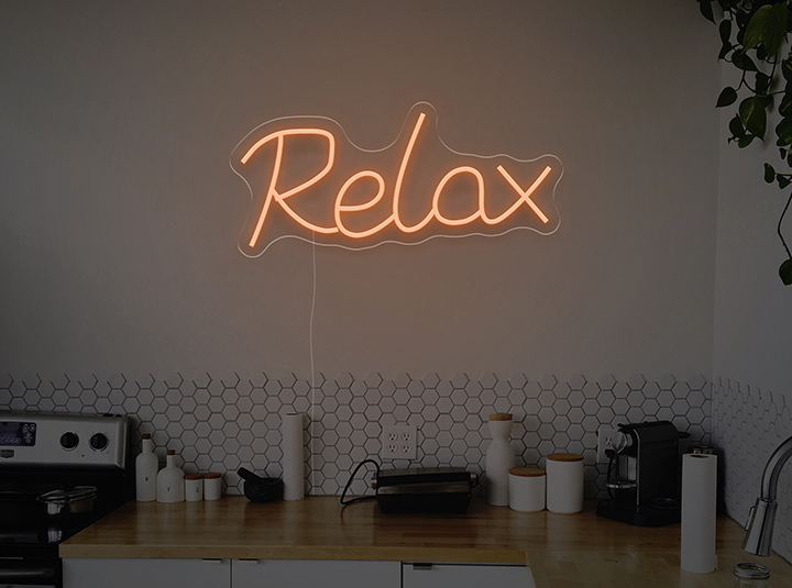 Relax - Semn Luminos LED Neon de Inchiriat