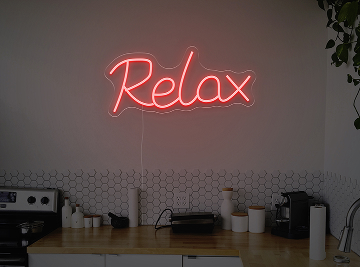 Relax - Semn Luminos LED Neon de Inchiriat
