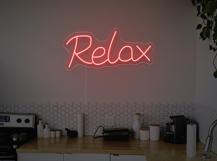 Relax - Semn Luminos LED Neon de Inchiriat