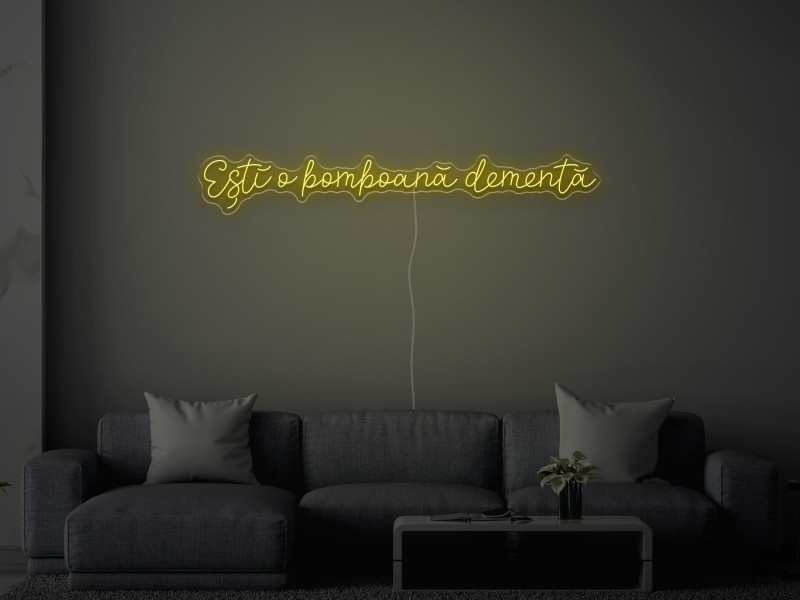 Ești o bomboană dementă - Semn Luminos LED Neon