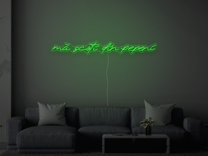Mă scoți din pepeni - Semn Luminos LED Neon