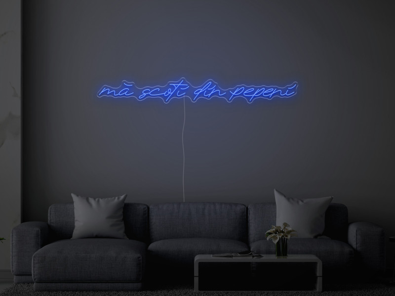 Mă scoți din pepeni - Semn Luminos LED Neon