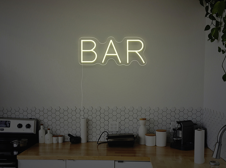 BAR - Semn Luminos LED Neon de Inchiriat