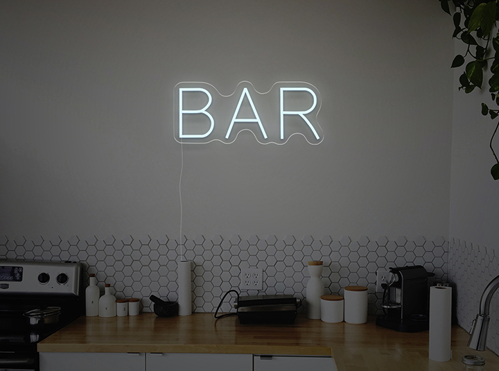 BAR - Semn Luminos LED Neon de Inchiriat