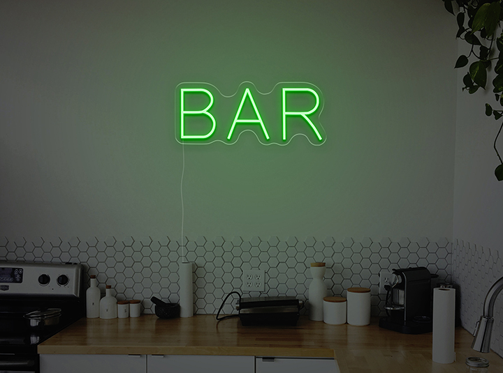 BAR - Semn Luminos LED Neon de Inchiriat