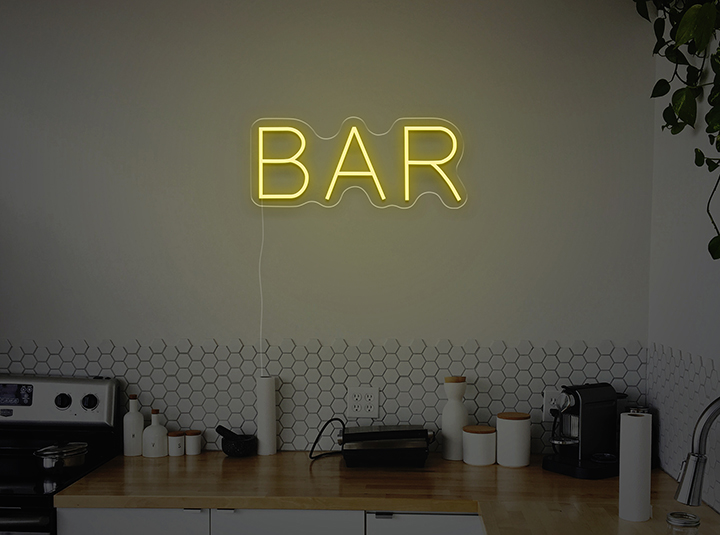 BAR - Semn Luminos LED Neon de Inchiriat