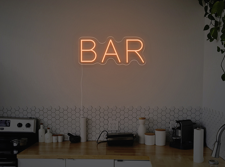 BAR - Semn Luminos LED Neon de Inchiriat