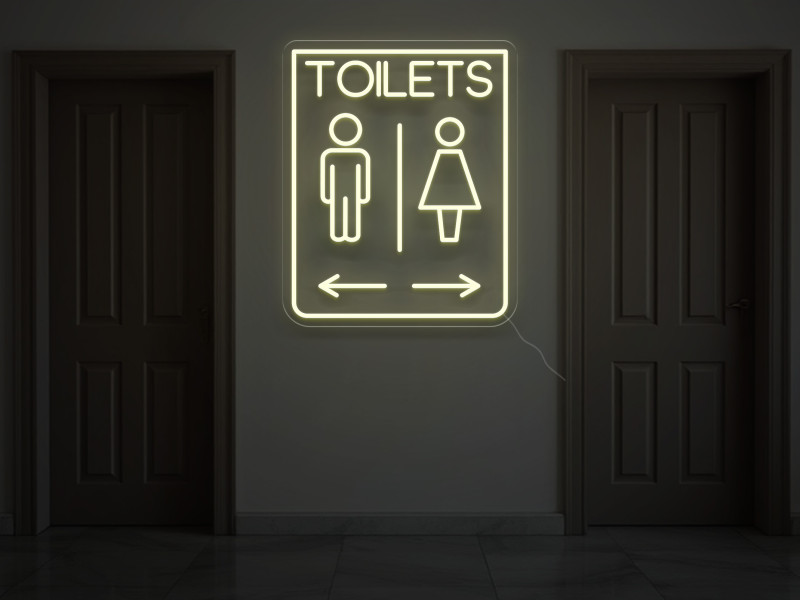 TOILETS - Semn Luminos LED Neon