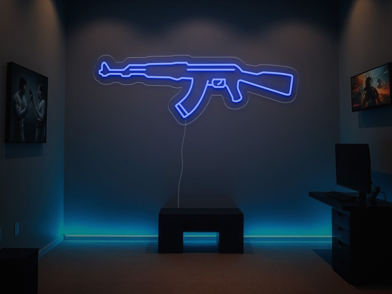 Ak47 - Semn Luminos LED Neon