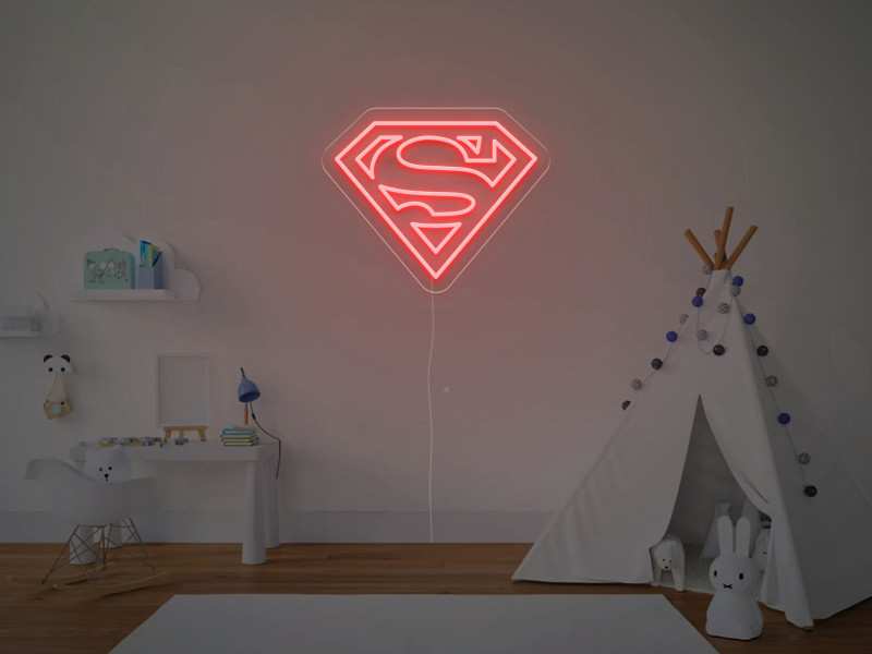 Superman - Semn Luminos LED Neon