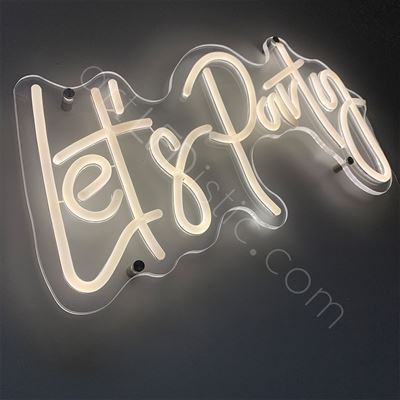 Let's Party - Semn Luminos LED Neon de Inchiriat