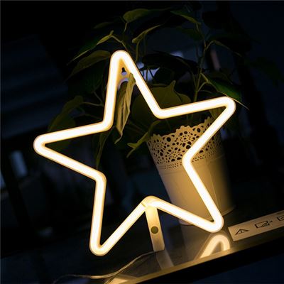 Lampa Decorativa Tip Stea, Lumina Calda, cu Baterii