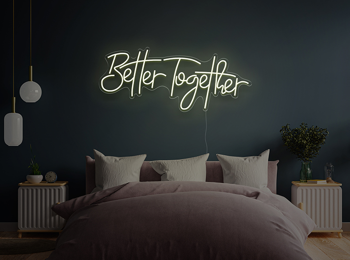 Better Together - Semn Luminos LED Neon de Inchiriat